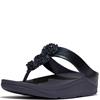 FIT FLOP WOMENS WEDGE TOE POST SANDAL - NAVY